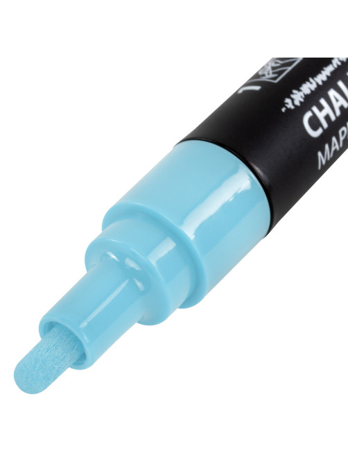 Маркеры меловые CHALK LIQUID MARKER, ПАСТЕЛЬ, НАБОР 8 ЦВЕТОВ, 3 мм, стираемые, BRAUBERG 