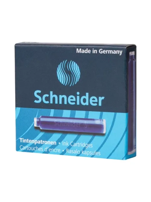 Картриджи чернильные SCHNEIDER (Германия), комплект 6 шт., картонная коробка, кобальтовые синие, 6603