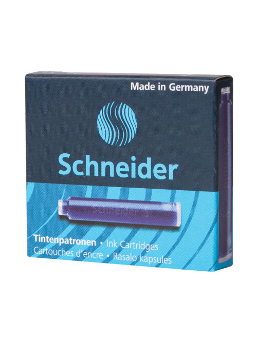 Картриджи чернильные SCHNEIDER (Германия), комплект 6 шт., картонная коробка, кобальтовые синие, 6603