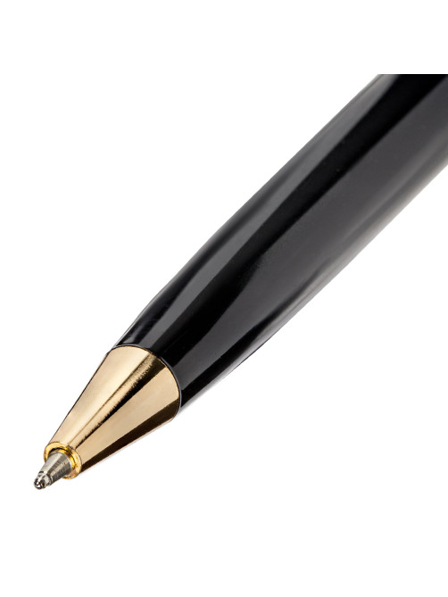Ручка подарочная шариковая BRAUBERG Sonata, СИНЯЯ, корпус золотистый с черным, линия письма 0,5 мм, 143483