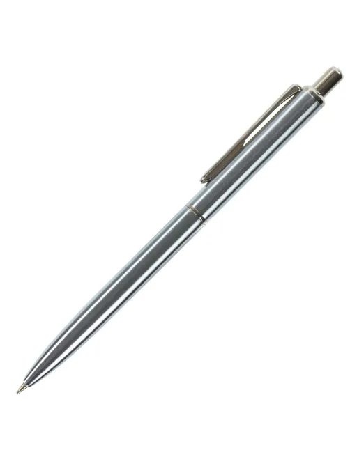 Ручка подарочная шариковая BRAUBERG Larghetto, СИНЯЯ, корпус серебристый с хромированными деталями, линия письма 0,5 мм, 143474
