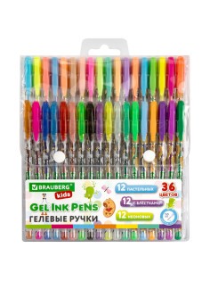 Ручки гелевые BRAUBERG KIDS 