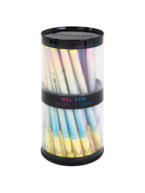 Ручка гелевая BRAUBERG GRADE PASTEL, СИНЯЯ, игольчатый узел 0,5 мм, линия письма 0,3 мм, 144284