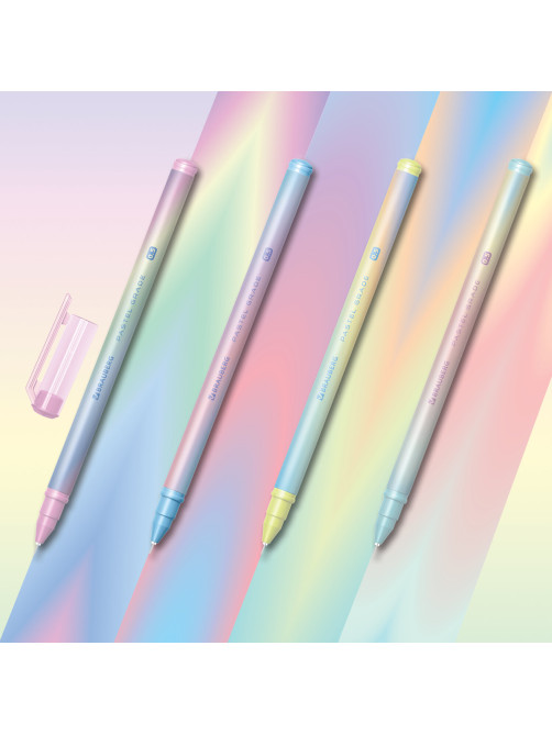 Ручка гелевая BRAUBERG GRADE PASTEL, СИНЯЯ, игольчатый узел 0,5 мм, линия письма 0,3 мм, 144284
