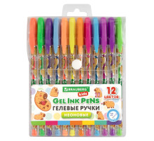 Ручки гелевые НЕОНОВЫЕ BRAUBERG KIDS 