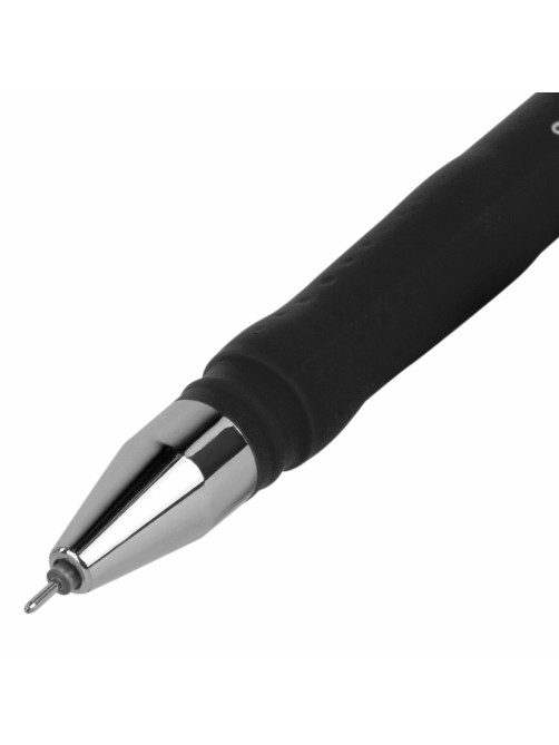 Ручка гелевая BRAUBERG SPECIAL, ЧЕРНАЯ, игольчатый узел 0,38 мм, тонкая линия письма 0,2 мм, 144246