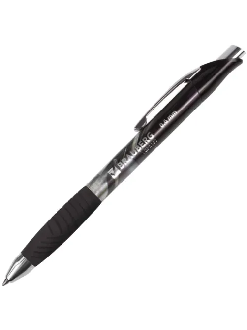 Ручка гелевая автоматическая с грипом BRAUBERG 