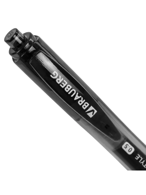 Ручка гелевая автоматическая с грипом BRAUBERG 