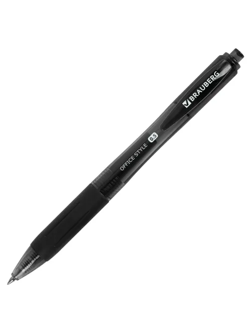Ручка гелевая автоматическая с грипом BRAUBERG 