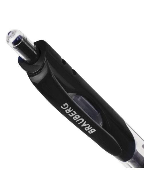 Ручка гелевая автоматическая с грипом BRAUBERG 