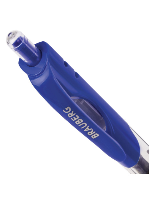 Ручка гелевая автоматическая с грипом BRAUBERG 