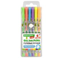 Ручки гелевые ПАСТЕЛЬНЫЕ BRAUBERG KIDS 