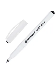 Ручка капиллярная (линер) ЧЕРНАЯ CENTROPEN 