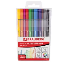 Набор капиллярных ручек (линеров) BRAUBERG 12 шт., АССОРТИ, 