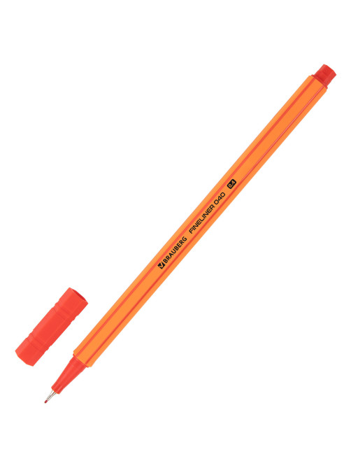 Ручки капиллярные (линеры) 40 ЦВЕТОВ, BRAUBERG 