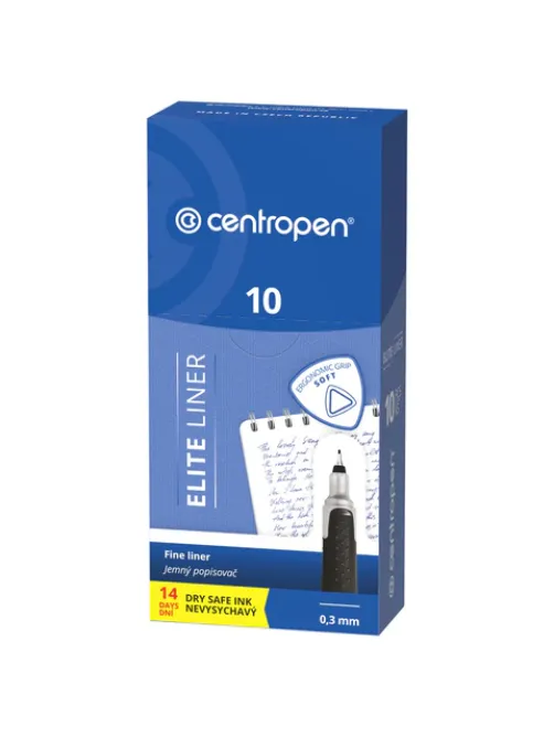 Ручка капиллярная (линер) ЧЕРНАЯ CENTROPEN 