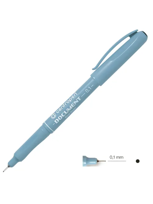 Ручка капиллярная (линер) ЧЕРНАЯ CENTROPEN 