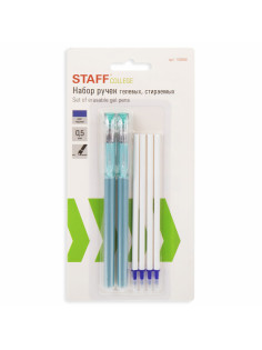 Ручки стираемые гелевые STAFF 