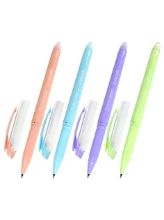 Ручка стираемая гелевая с грипом BRAUBERG X-ERASE PASTEL, СИНЯЯ, узел 0,7 мм, линия 0,35 мм, 143953