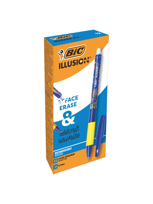 Ручка стираемая гелевая с грипом BIC 