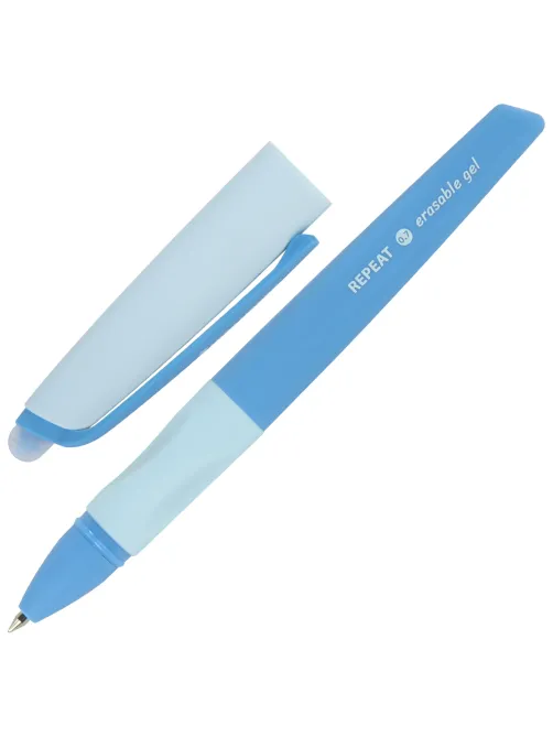 Ручка стираемая гелевая с эргономичным грипом BRAUBERG REPEAT COLOR, СИНЯЯ, ассорти, 0,5 мм,144072