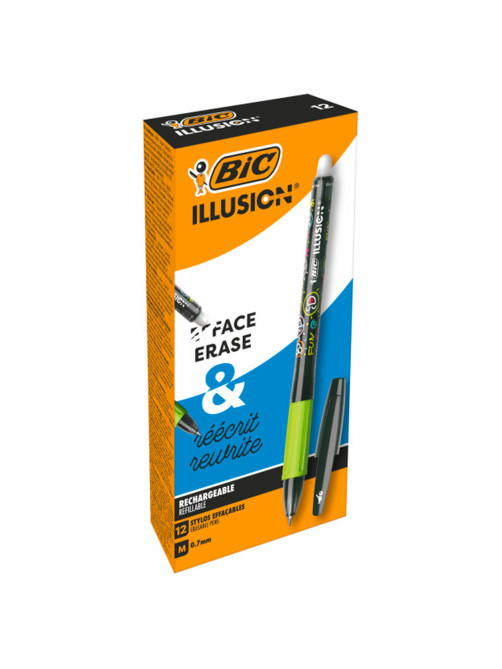 Ручка стираемая гелевая с грипом BIC 