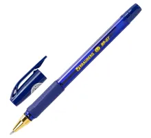 Ручка шариковая BRAUBERG BP-GT GLD BLUE, СИНЯЯ, корпус тонированный, пишущий узел 0,7 мм, линия письма 0,35 мм, 144505