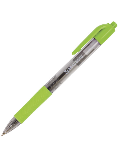 Ручка шариковая автоматическая с грипом BRAUBERG 