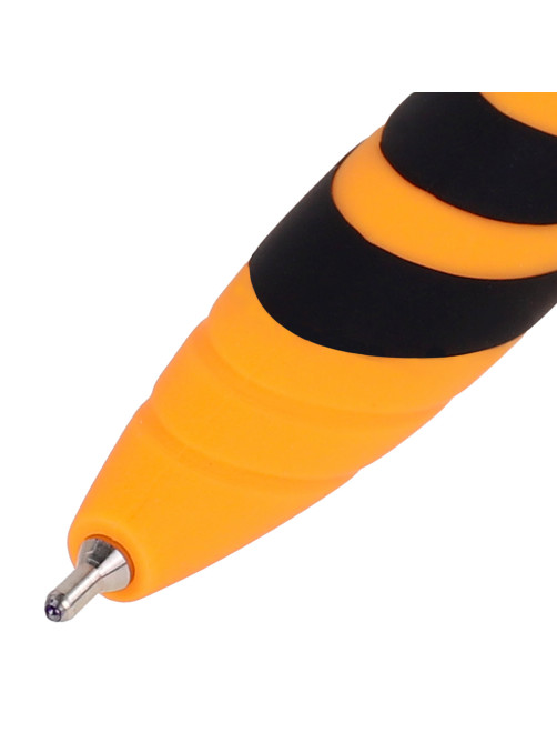 Ручка шариковая автоматическая BRAUBERG ULTRA COLOR NEON, soft-touch, СИНЯЯ, пишущий узел 0,7 мм, линия письма 0,35 мм, 144203