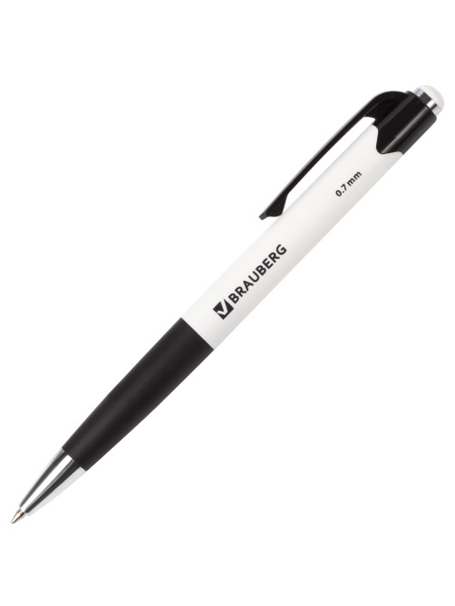 Ручка шариковая автоматическая с грипом BRAUBERG 
