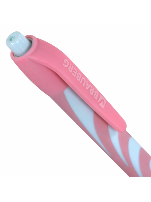 Ручка шариковая автоматическая BRAUBERG ULTRA-RT PASTEL, СИНЯЯ, 0,7 мм, линия 0,35 мм, 143933