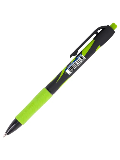 Ручка шариковая автоматическая BRAUBERG ULTRA-RT NEON, СИНЯЯ, 0,7 мм, линия 0,35 мм, 143932