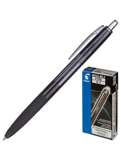 Ручка шариковая автоматическая с грипом PILOT Super Grip G, ЧЕРНАЯ, линия 0,22 мм, BPGG-8R-F B