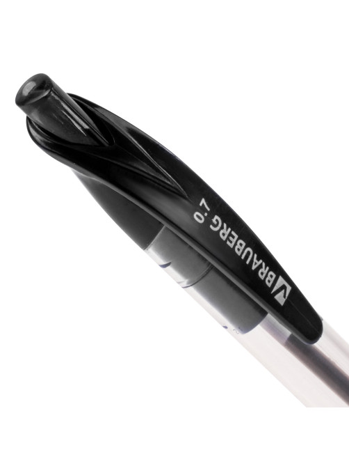 Ручка шариковая масляная автоматическая с грипом BRAUBERG 