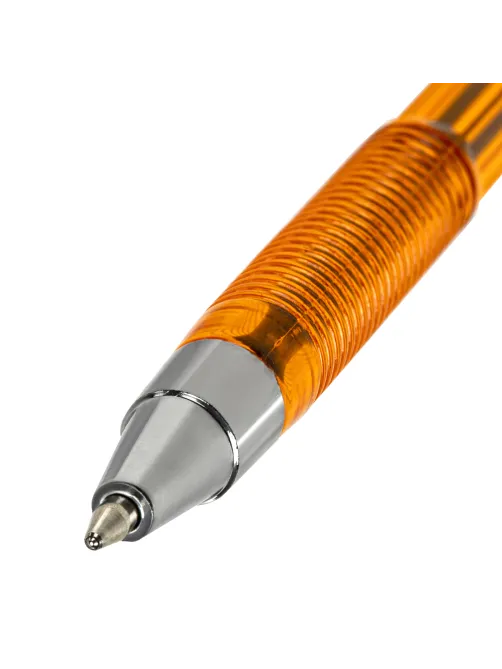 Ручка шариковая STAFF AA-927 ORANGE, СИНЯЯ, корпус тонированный оранжевый, узел 0,7 мм, линия письма 0,35 мм, 144075