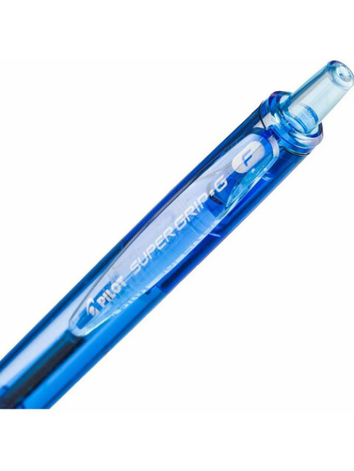 Ручка шариковая автоматическая с грипом PILOT Super Grip G, СИНЯЯ, 0,7 мм, линия 0,22 мм, BPGG-8R-F, BPGG-8R-F L