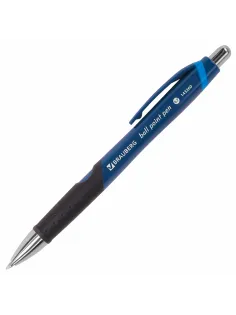Ручка шариковая автоматическая с грипом BRAUBERG 