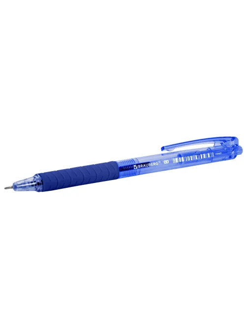 Ручка шариковая автоматическая с грипом BRAUBERG 