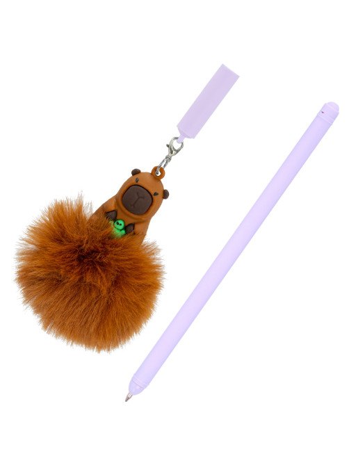 Ручка с пушистой подвеской шариковая FUNSTER (ФАНСТЕР) 