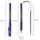 Ручка шариковая BRAUBERG BP-GT GLD BLUE, СИНЯЯ, корпус тонированный, пишущий узел 0,7 мм, линия письма 0,35 мм, 144505