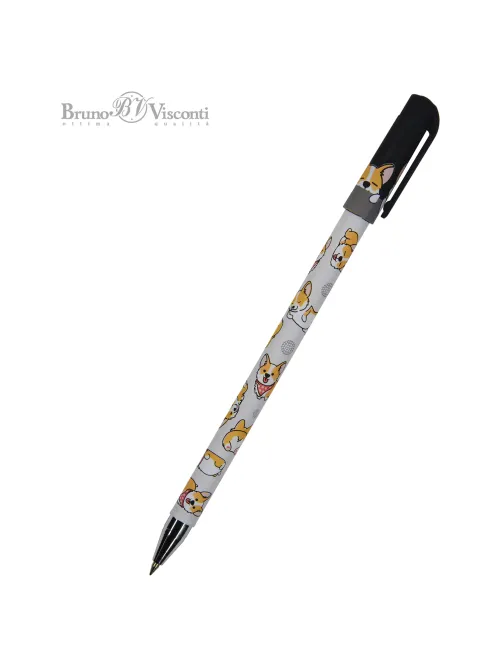 Ручка шариковая BRUNO VISCONTI HappyWrite, СИНЯЯ, 