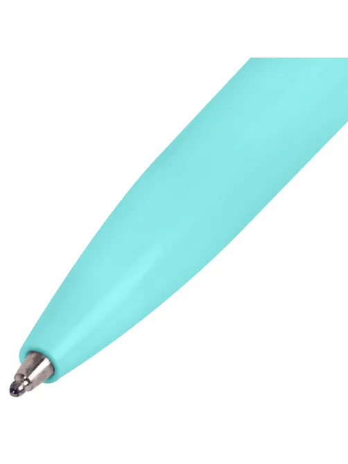Ручка шариковая автоматическая BRAUBERG X17 PASTEL, СИНЯЯ, стандартный узел 0,7 мм, линия письма 0,5 мм, 144155