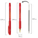 Ручка шариковая BRAUBERG BP-GT GLD RED, КРАСНАЯ, корпус тонированный, пишущий узел 0,7 мм, линия письма 0,35 мм, 144506