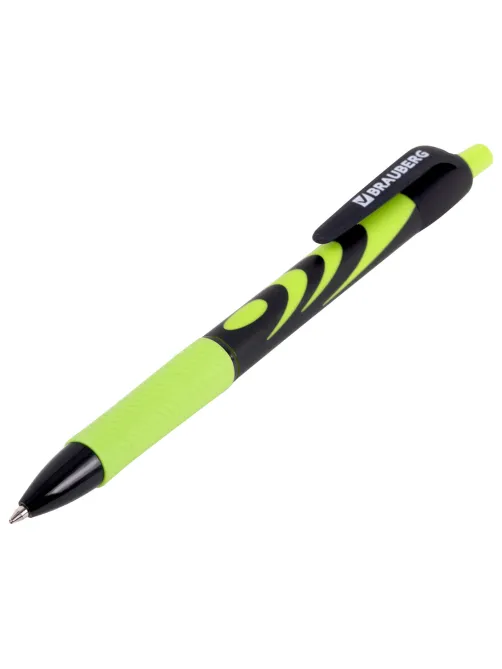 Ручка шариковая автоматическая BRAUBERG ULTRA-RT NEON, СИНЯЯ, 0,7 мм, линия 0,35 мм, 143932