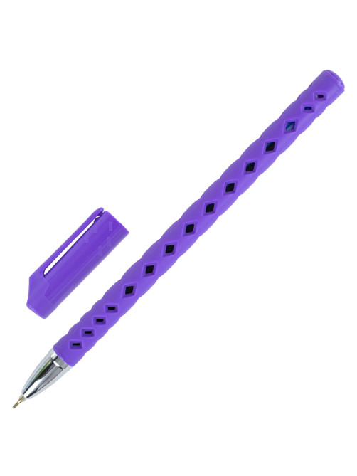 Ручка шариковая масляная BRAUBERG Orient Color, СИНЯЯ, корпус ассорти, В ДИСПЛЕЕ, игольчатый узел 0,7 мм, линия письма 0,35 мм, 143001