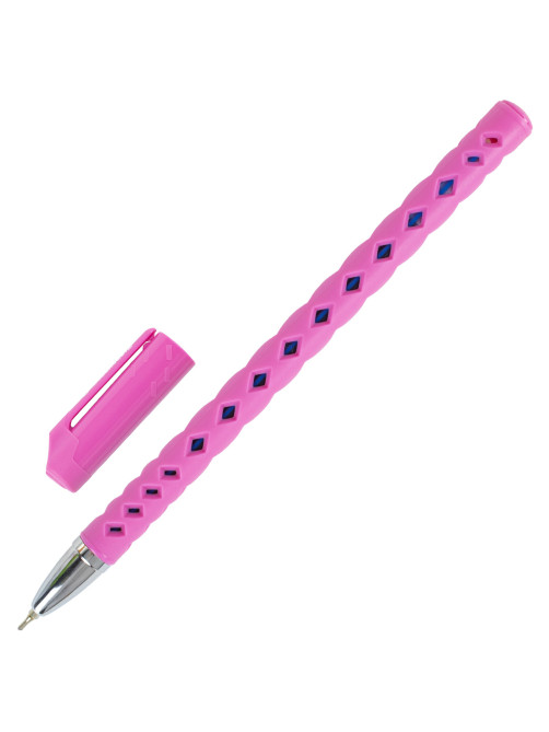 Ручка шариковая масляная BRAUBERG Orient Color, СИНЯЯ, корпус ассорти, В ДИСПЛЕЕ, игольчатый узел 0,7 мм, линия письма 0,35 мм, 143001