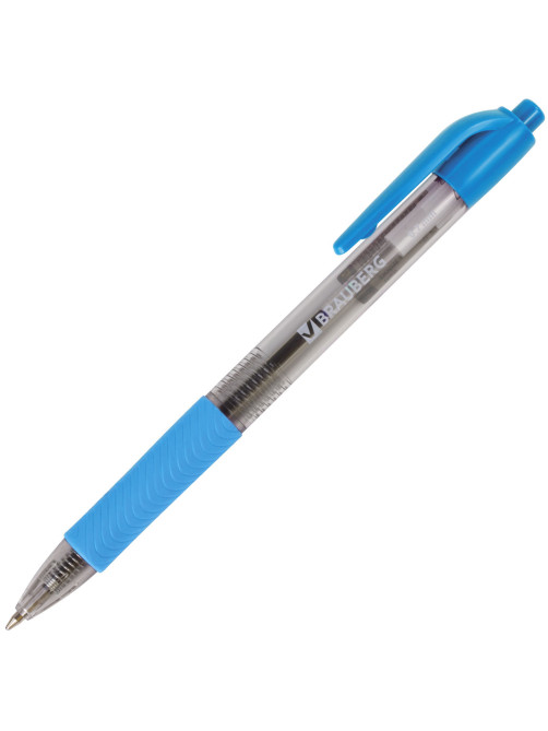 Ручка шариковая автоматическая с грипом BRAUBERG 
