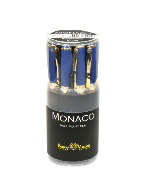 Ручка шариковая BRUNO VISCONTI Monaco, темно-синий корпус, узел 0,5 мм, линия 0,3 мм, синяя, 20-0125/07