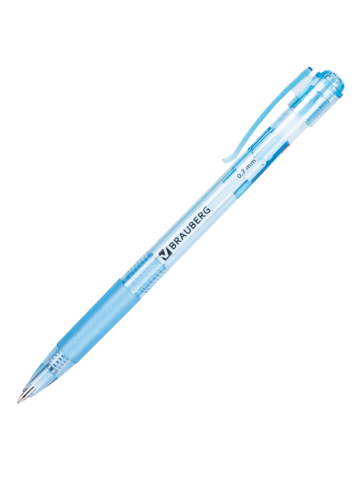 Ручка шариковая автоматическая с грипом BRAUBERG 