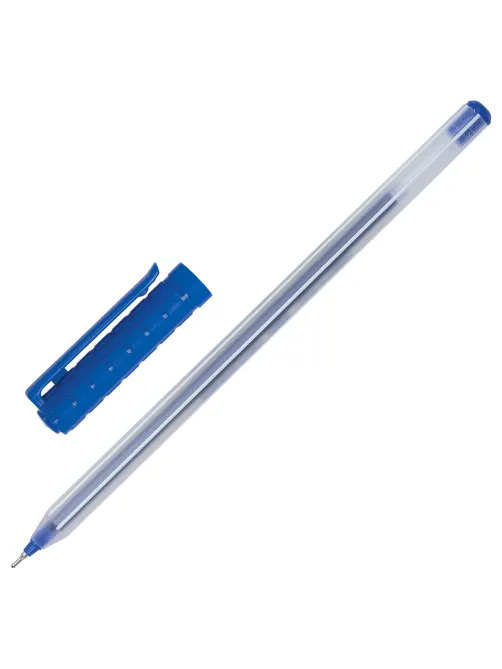 Ручка шариковая масляная PENSAN 1005, СИНЯЯ, корпус прозрачный, узел 0,7 мм, линия письма 0,5 мм, 1005